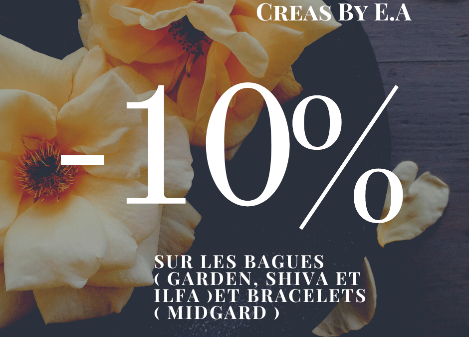 Promotion sur les bagues et Bracelets