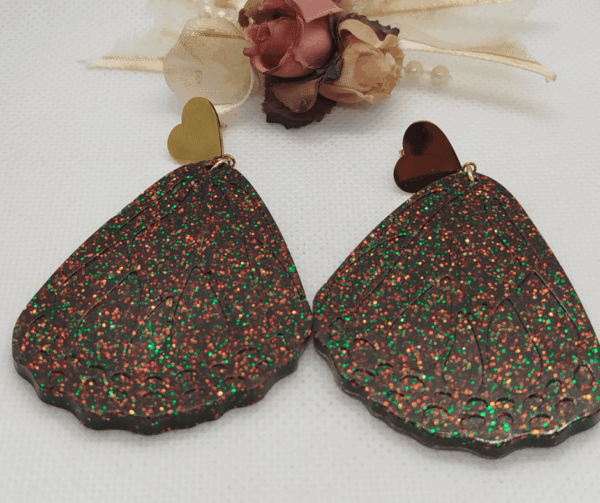 Boucles d'oreilles résine