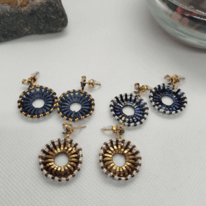 Boucles d'oreilles perle miyuki