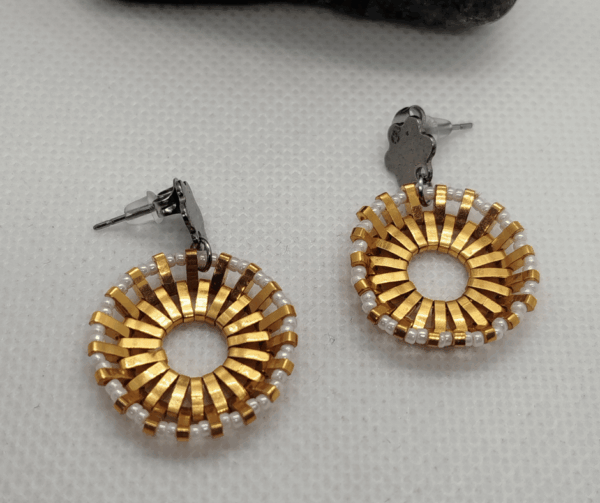 Boucles d'oreilles perle miyuki