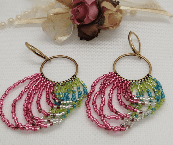 Boucles d'oreilles perle miyuki