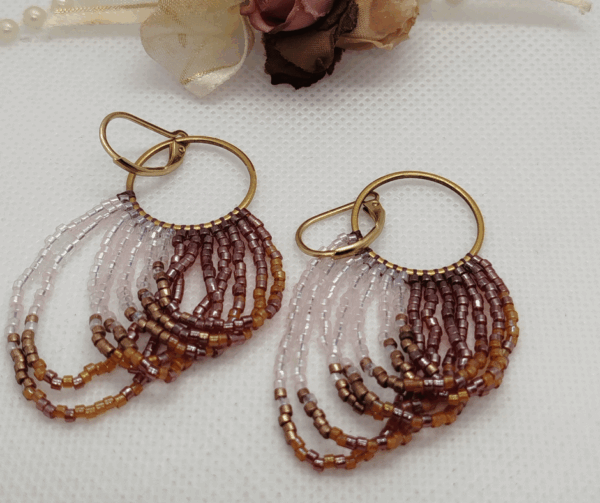 Boucles d'oreilles perle miyuki