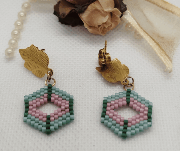 Boucles d'oreilles perle miyuki