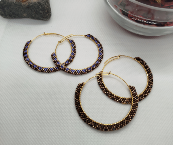 Boucles d'oreilles miyuki