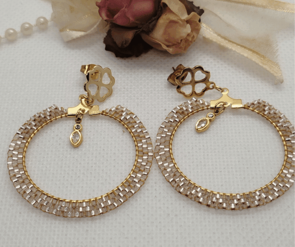 Boucles d'oreilles perle miyuki