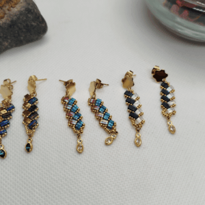 Boucles d'oreilles perle miyuki