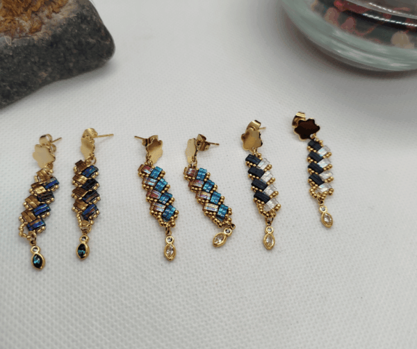 Boucles d'oreilles perle miyuki