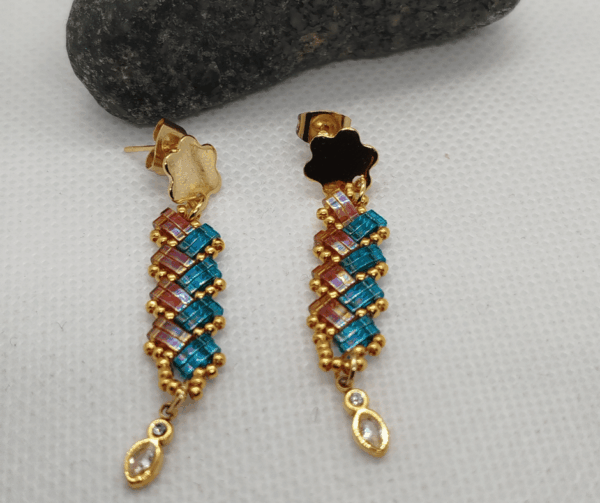 Boucles d'oreilles perle miyuki