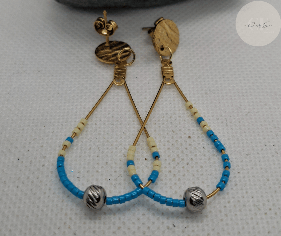 Boucles d'oreilles perle miyuki