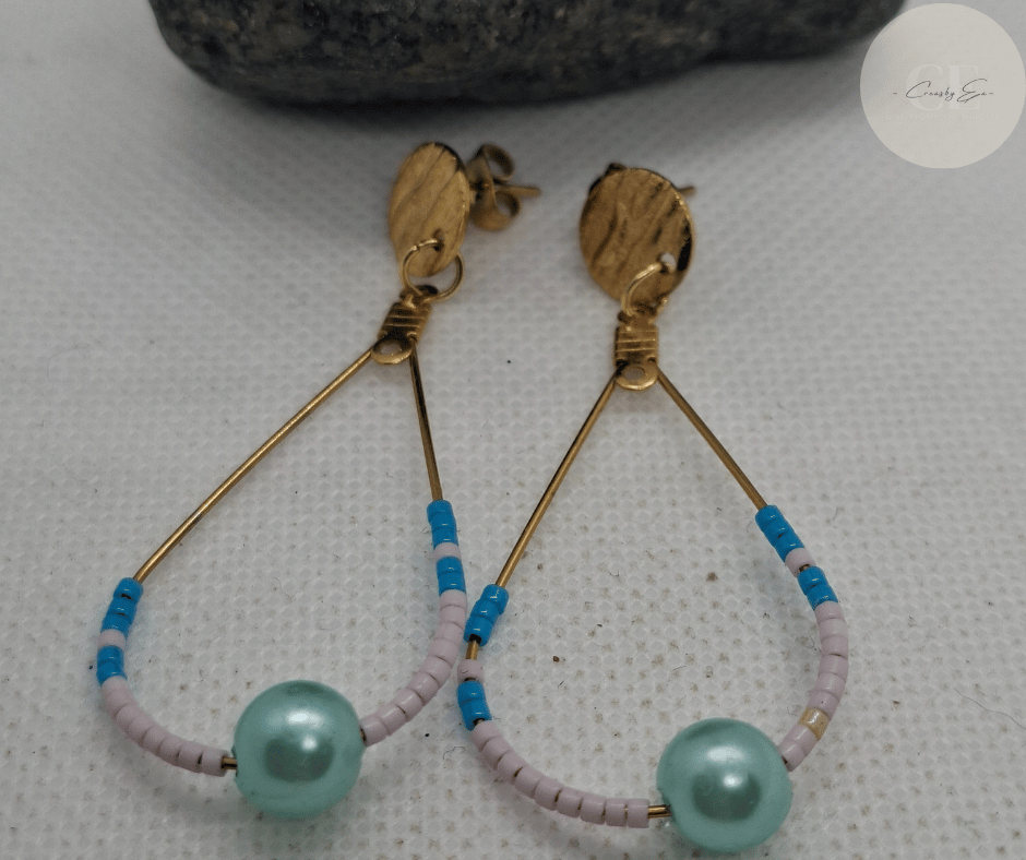 Boucles d'oreilles perle miyuki