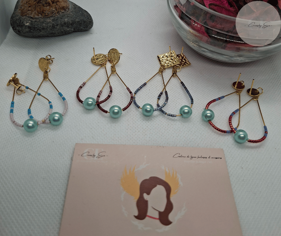 Boucles d'oreilles perle miyuki