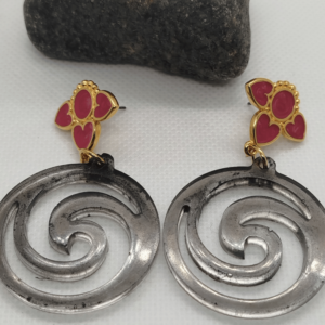 Boucles d'oreilles epoxy resine