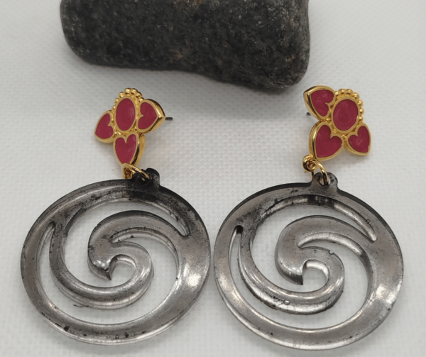 Boucles d'oreilles epoxy resine