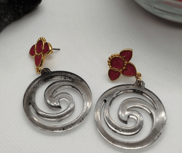 Boucles d'oreilles epoxy resine