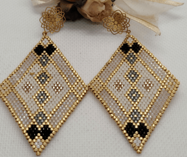 Boucles d'oreilles perle miyuki