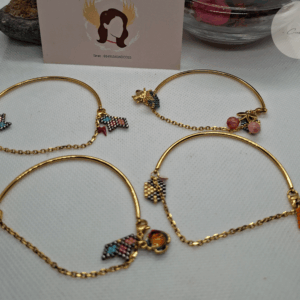 bracelet jonc Miyuki or artisanal