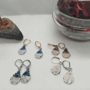 Boucles d'oreilles perle miyuki