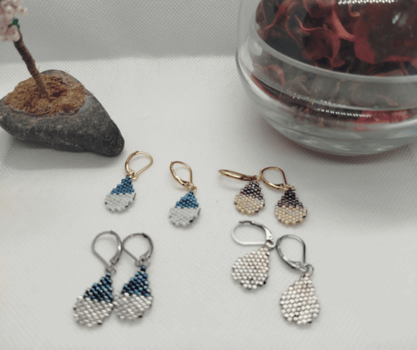 Boucles d'oreilles perle miyuki