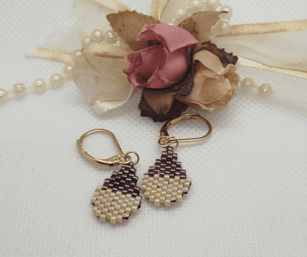 Boucles d'oreilles perle miyuki