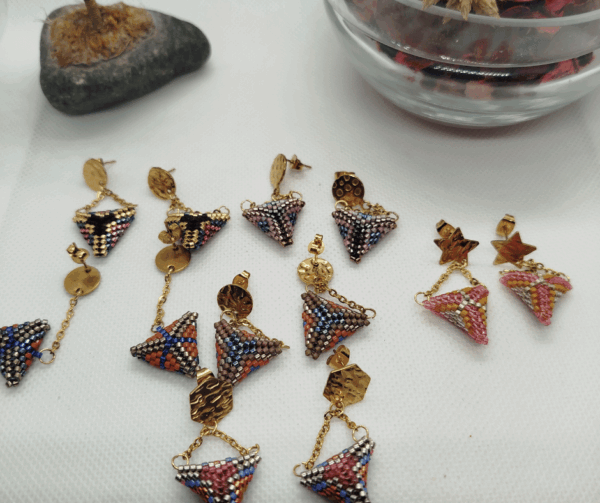 Boucles d'oreilles perle miyuki