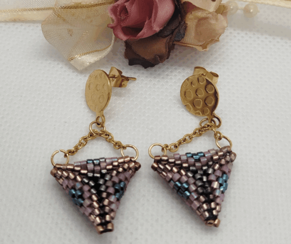 Boucles d'oreilles perle miyuki