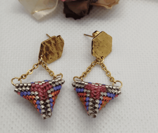 Boucles d'oreilles perle miyuki