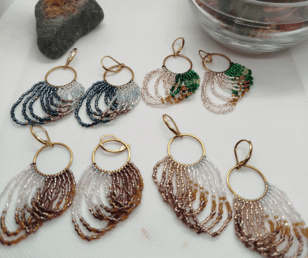 Boucles d'oreilles perle miyuki
