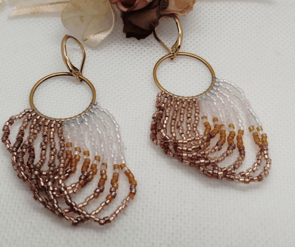 Boucles d'oreilles perle miyuki