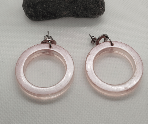 Boucles d'oreilles epoxy resine
