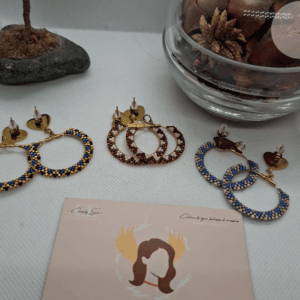 Boucles d'oreilles perle miyuki