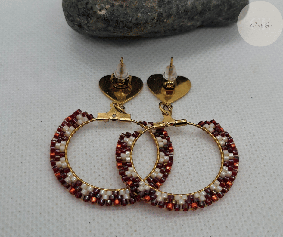 Boucles d'oreilles perle miyuki