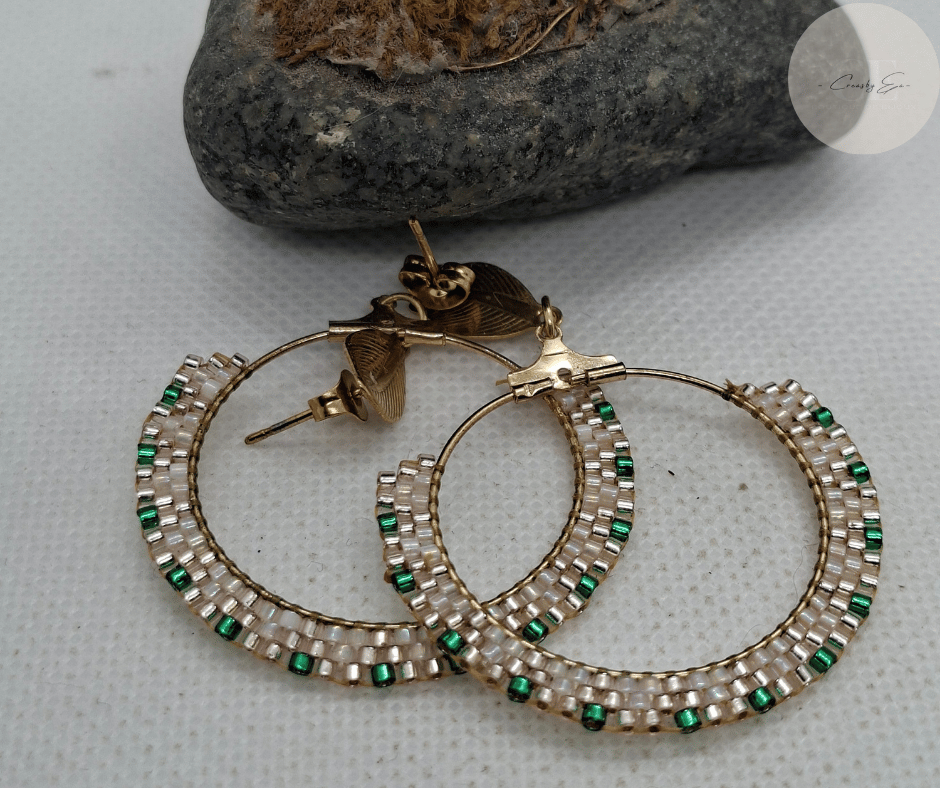 Boucles d'oreilles perle miyuki