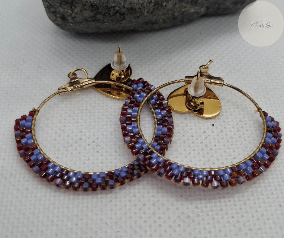 Boucles d'oreilles perle miyuki
