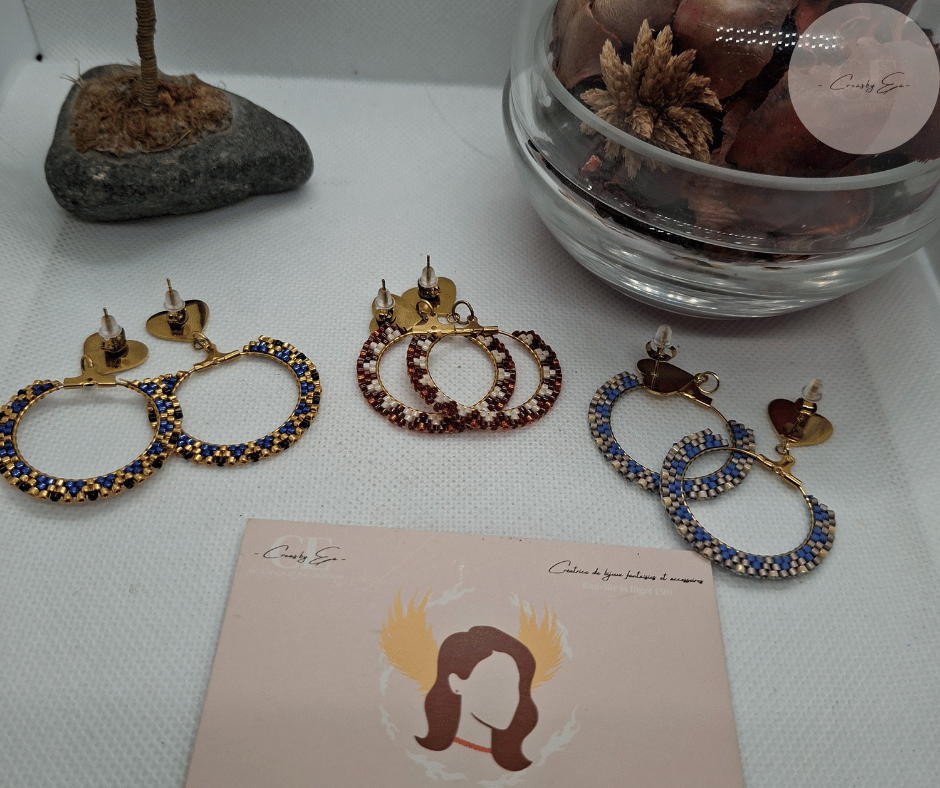 Boucles d'oreilles perle miyuki