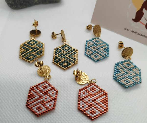 Boucles d'oreilles miyuki