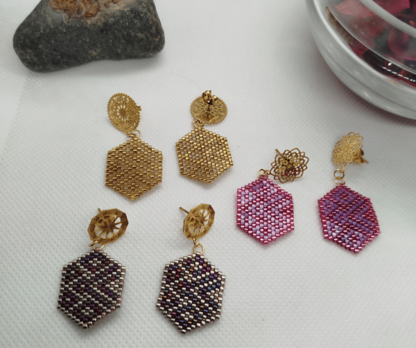 Boucles d'oreilles miyuki