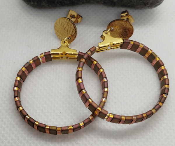Boucles d'oreilles miyuki