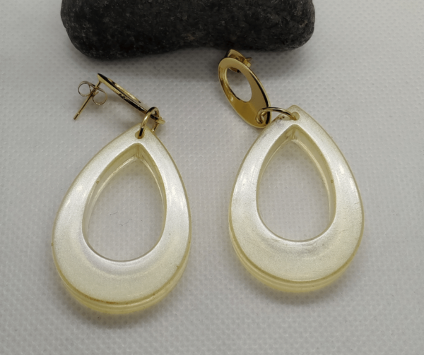 Boucles d'oreilles epoxy resine