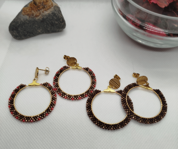 Boucles d'oreilles miyuki