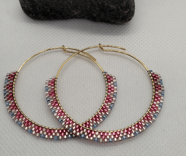 Boucles d'oreilles en perle miyuki