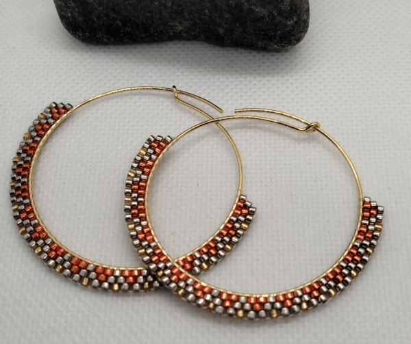 Boucles d'oreilles en perle miyuki