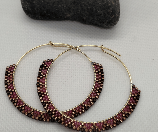 Boucles d'oreilles en perle miyuki