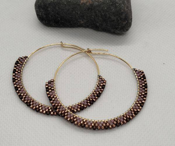 Boucles d'oreilles en perle miyuki