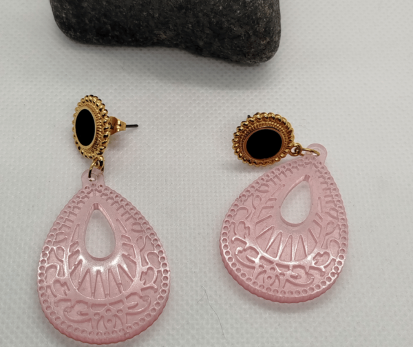 Boucles d'oreilles epoxy resine