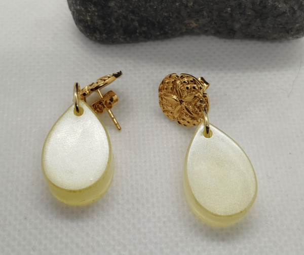 Boucles d'oreilles epoxy resine
