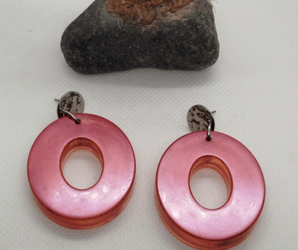Boucles d'oreilles epoxy resine