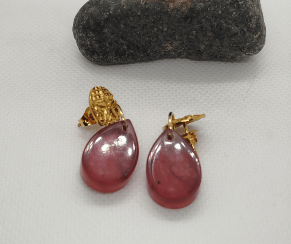 Boucles d'oreilles epoxy resine