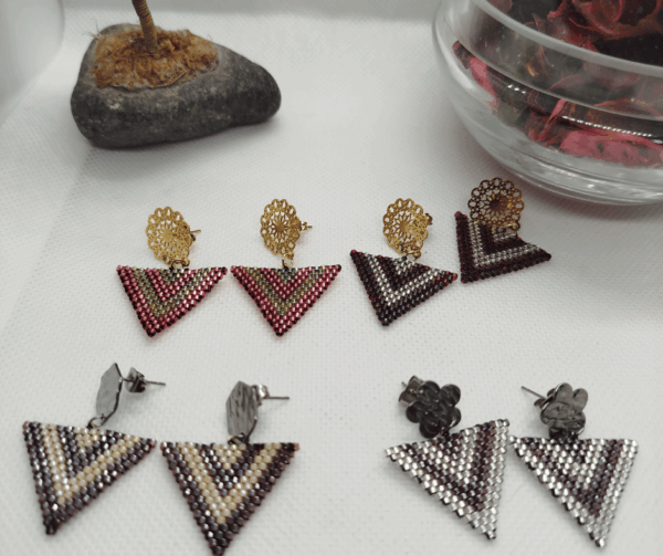 Boucles d'oreilles perle miyuki