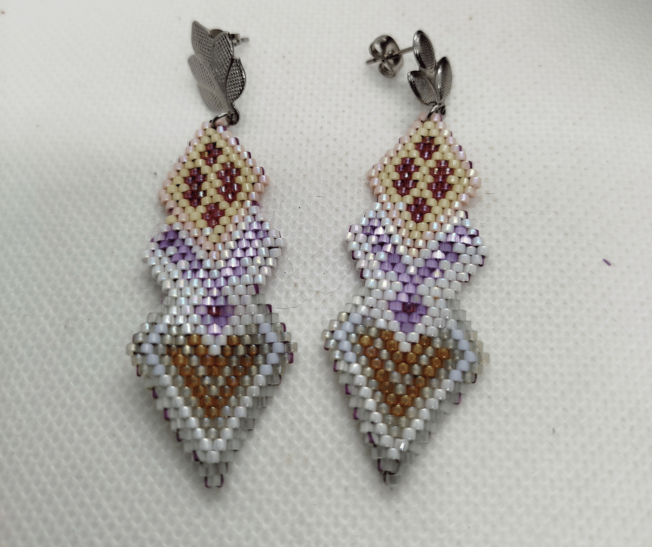 Boucles d'oreilles perle miyuki