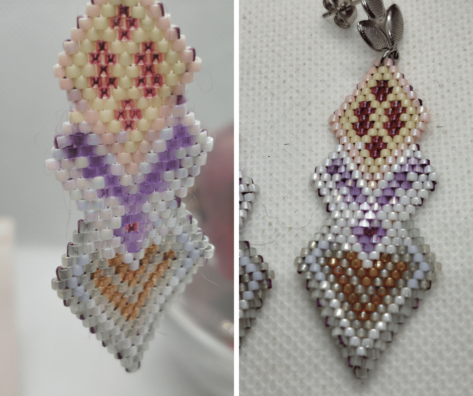 Boucles d'oreilles perle miyuki